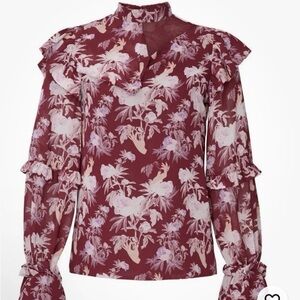 Sz XL, Three Floor cut out Rent the Runway top NWT